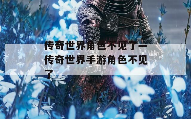 传奇世界角色不见了—传奇世界手游角色不见了