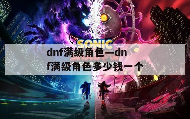 dnf满级角色—dnf满级角色多少钱一个
